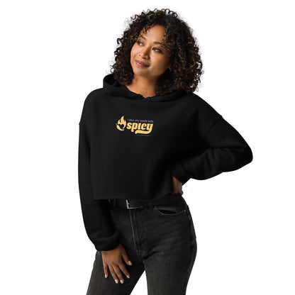 I Like My Podcasts Spicy Women's Cropped Hoodie